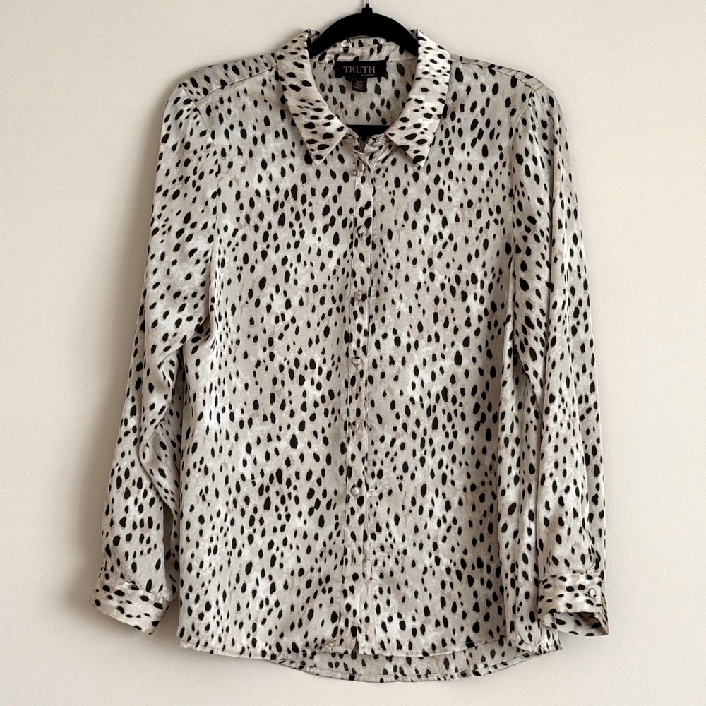 TRUTH Animal Print Button-Up Shirt SZ.L